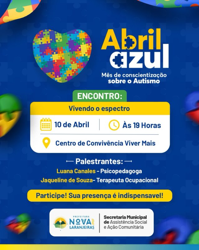 Abril Azul,Mês de conscientização sobre o autismo